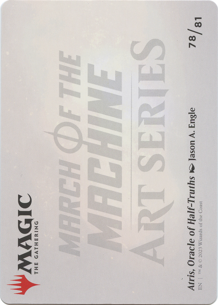 Atris, Oracle of Half-Truths // Atris, Oracle of Half-Truths (AMOM-078) (Borderless) [March of the Machine Art Series]