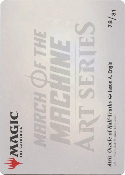 Atris, Oracle of Half-Truths // Atris, Oracle of Half-Truths (AMOM-078) (Borderless) [March of the Machine Art Series]