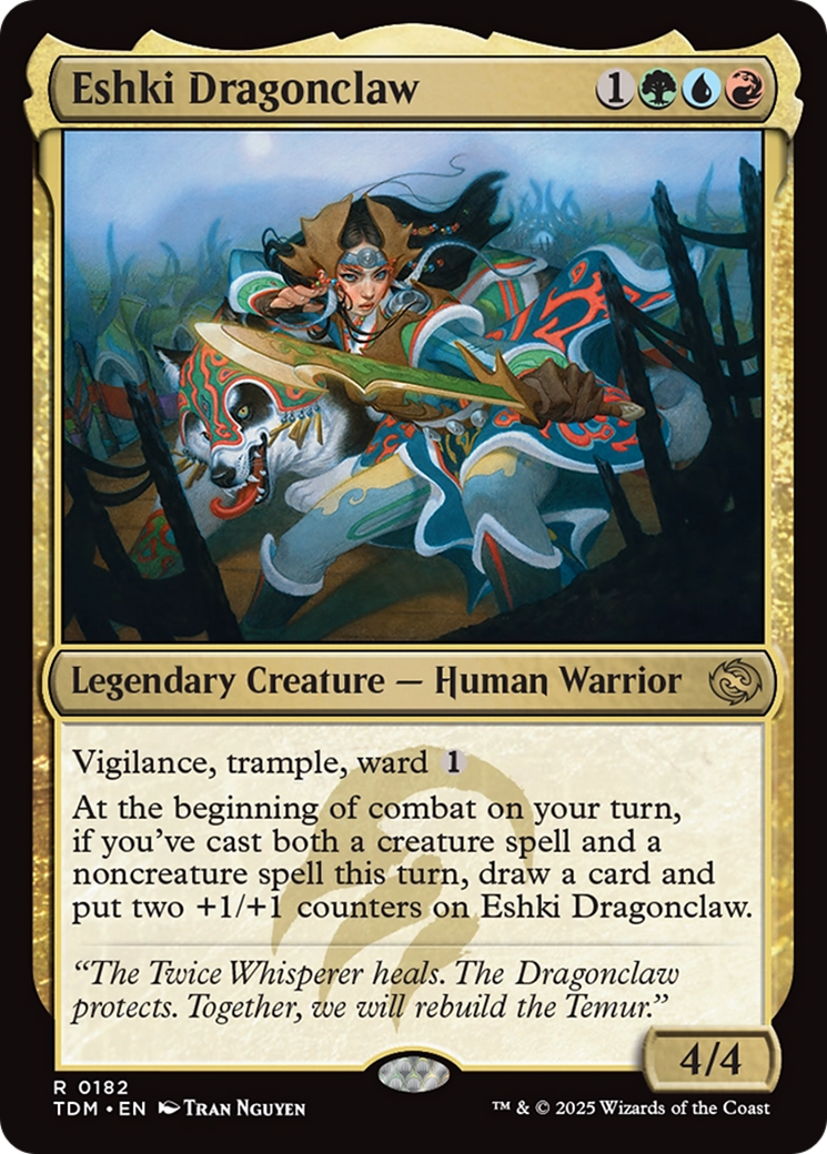 Eshki Dragonclaw (TDM-182) [Tarkir: Dragonstorm] Foil