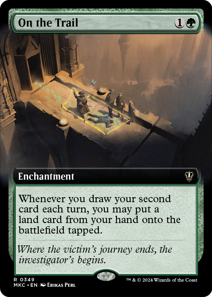On the Trail (Extended Art) (MKC-349) [Murders at Karlov Manor Commander]