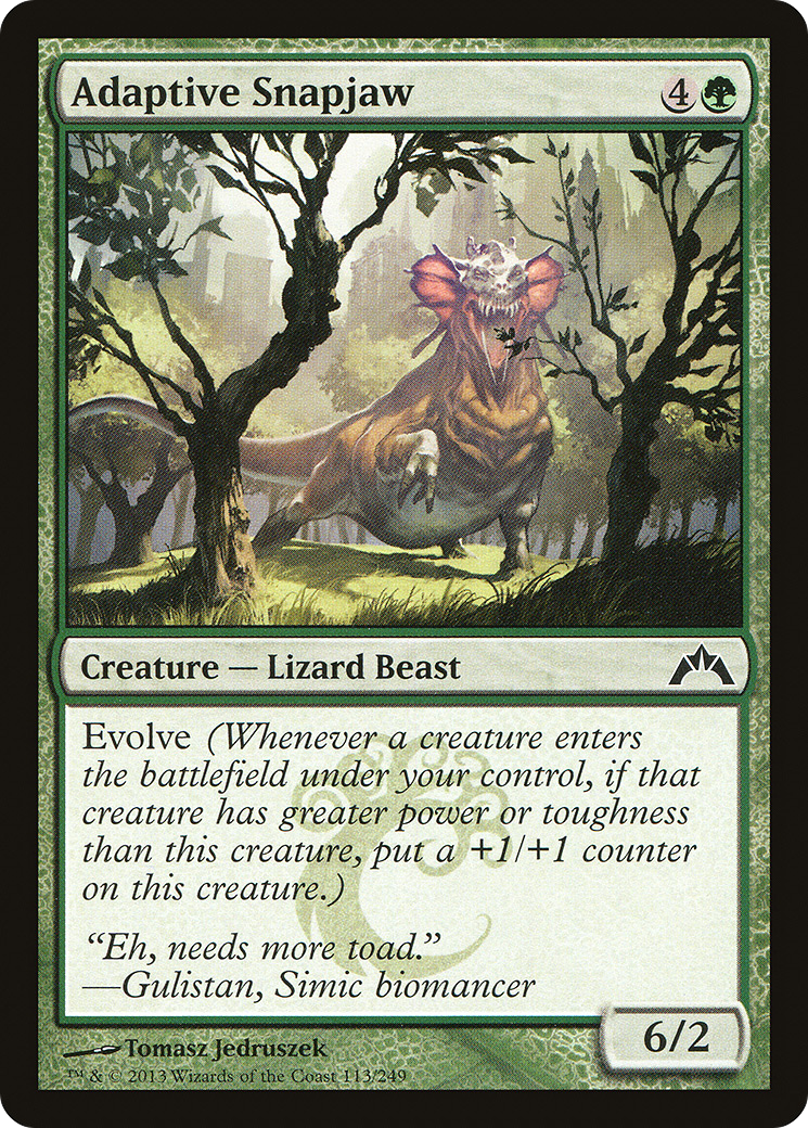 Adaptive Snapjaw (GTC-113) [Gatecrash] Foil