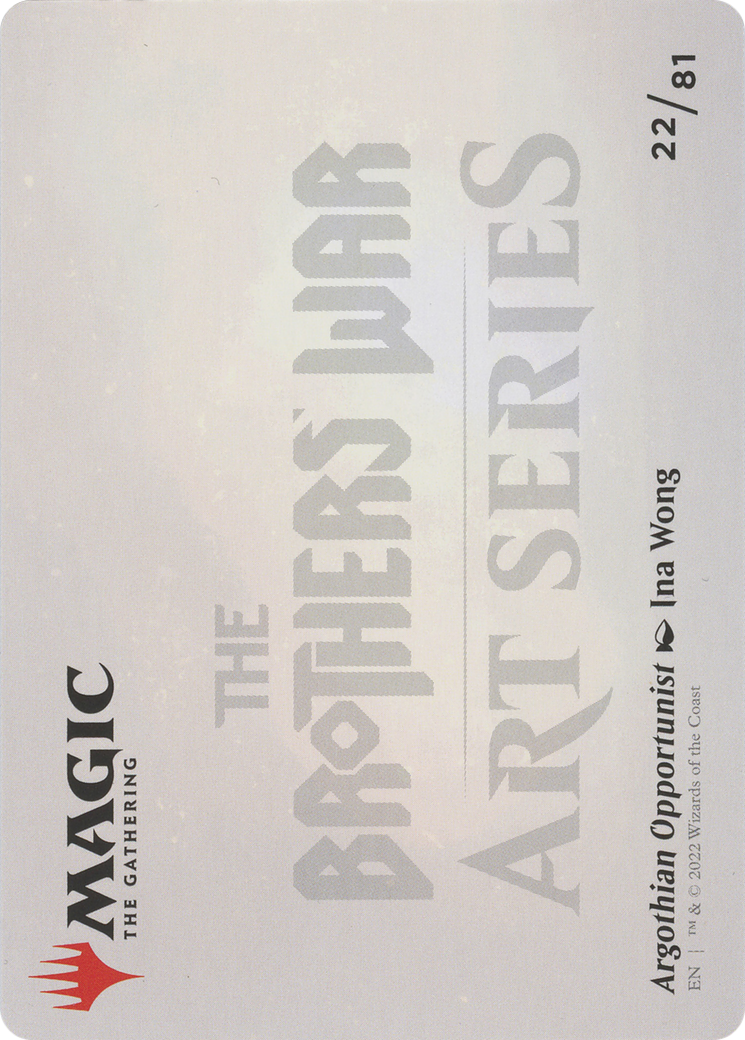 Argothian Opportunist // Argothian Opportunist (ABRO-022) (Borderless) [The Brothers' War Art Series]