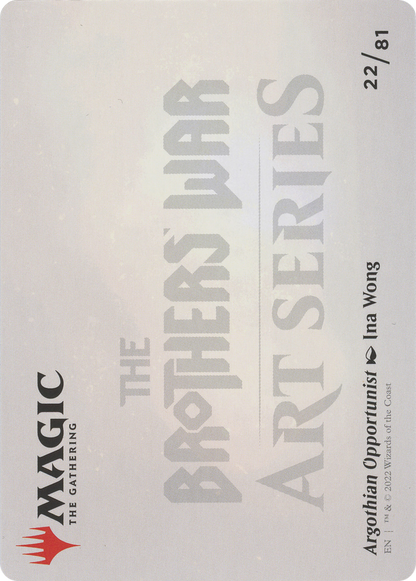 Argothian Opportunist // Argothian Opportunist (ABRO-022) (Borderless) [The Brothers' War Art Series]