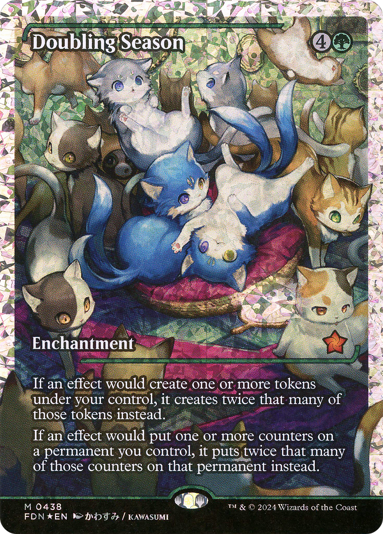 Doubling Season (Showcase) (Fracture Foil) (FDN-438) [Foundations] Foil
