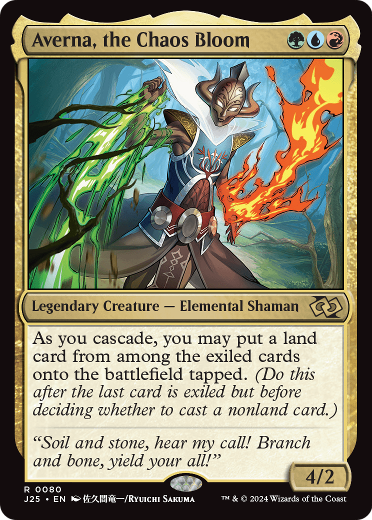 Averna, the Chaos Bloom (Anime) (J25-080) [Foundations Jumpstart]