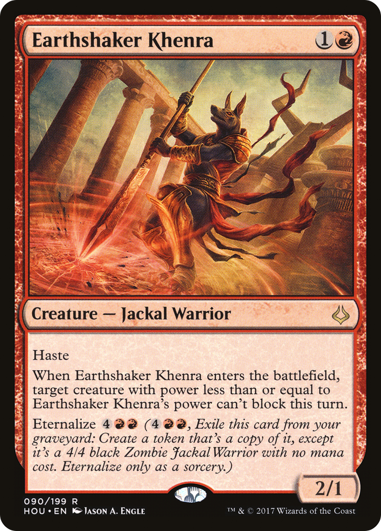 Earthshaker Khenra (HOU-090) [Hour of Devastation]