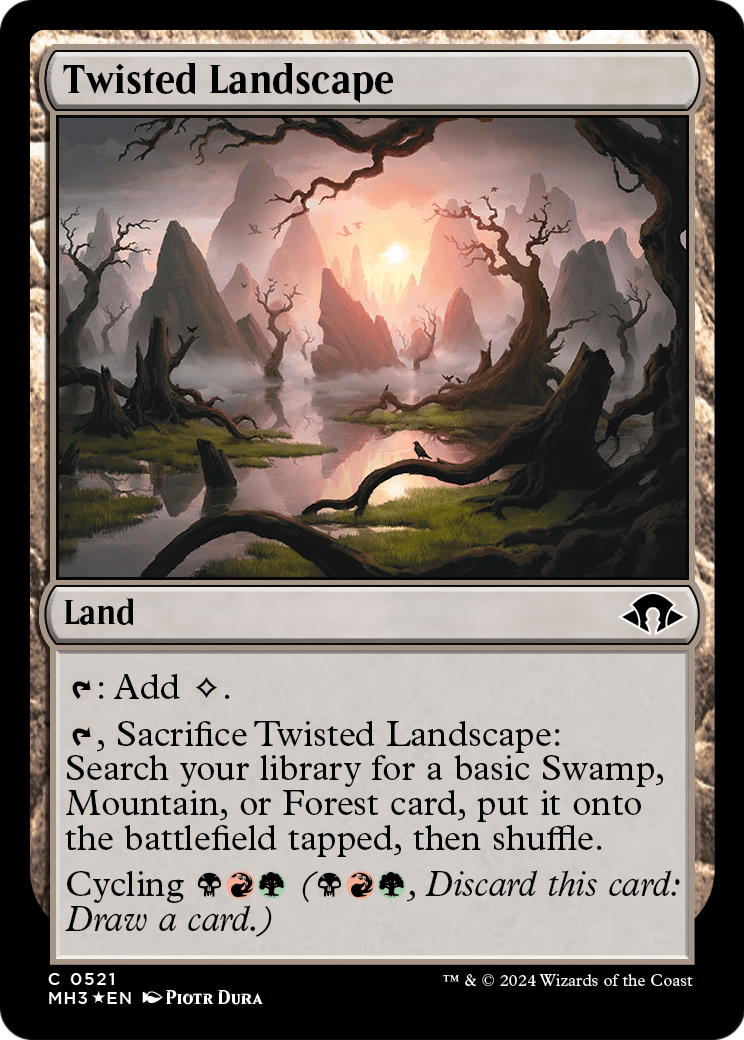 Twisted Landscape (Ripple Foil) (MH3-521) [Modern Horizons 3] Foil