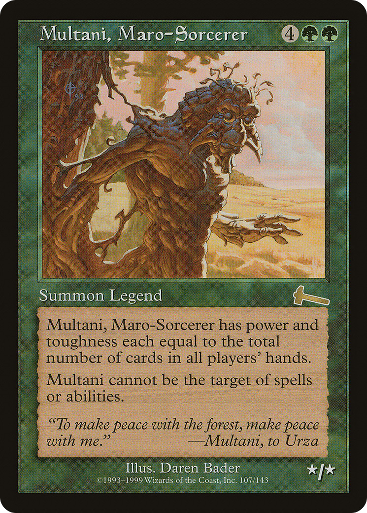 Multani, Maro-Sorcerer (ULG-107) [Urza's Legacy] Foil