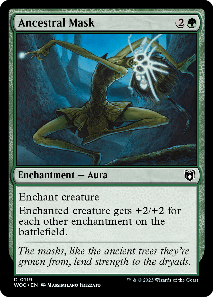 Ancestral Mask (WOC-119) [Wilds of Eldraine Commander]