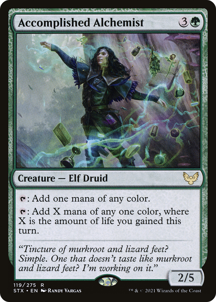 Accomplished Alchemist (STX-119) [Strixhaven: School of Mages] Foil