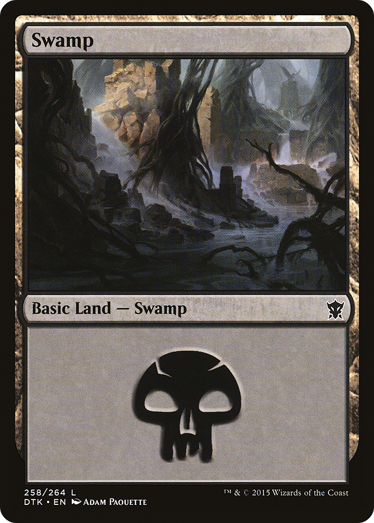 Swamp (DTK-258) [Dragons of Tarkir] Foil