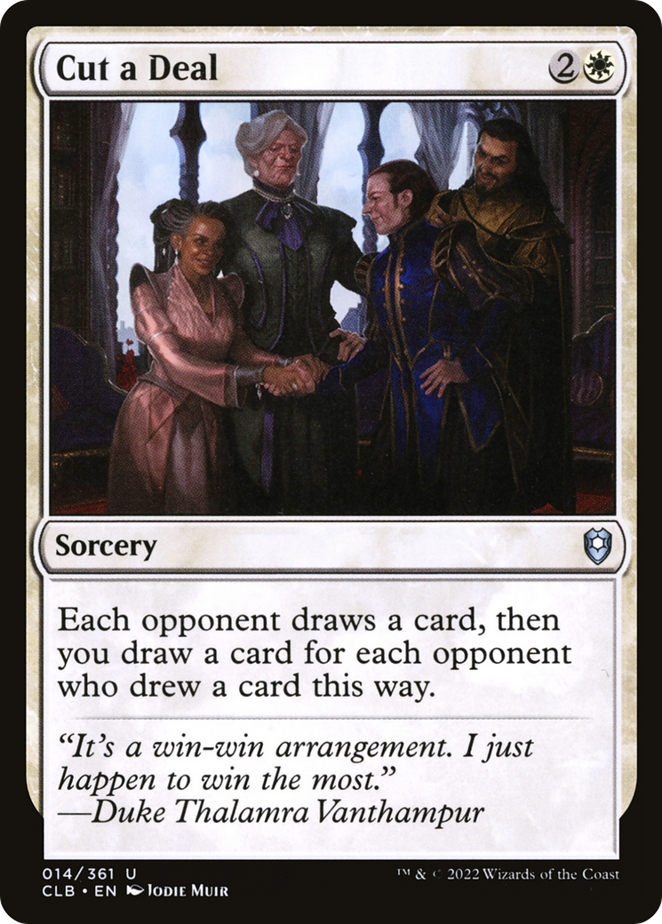 Cut a Deal (CLB-014) [Commander Legends: Battle for Baldur's Gate] Foil
