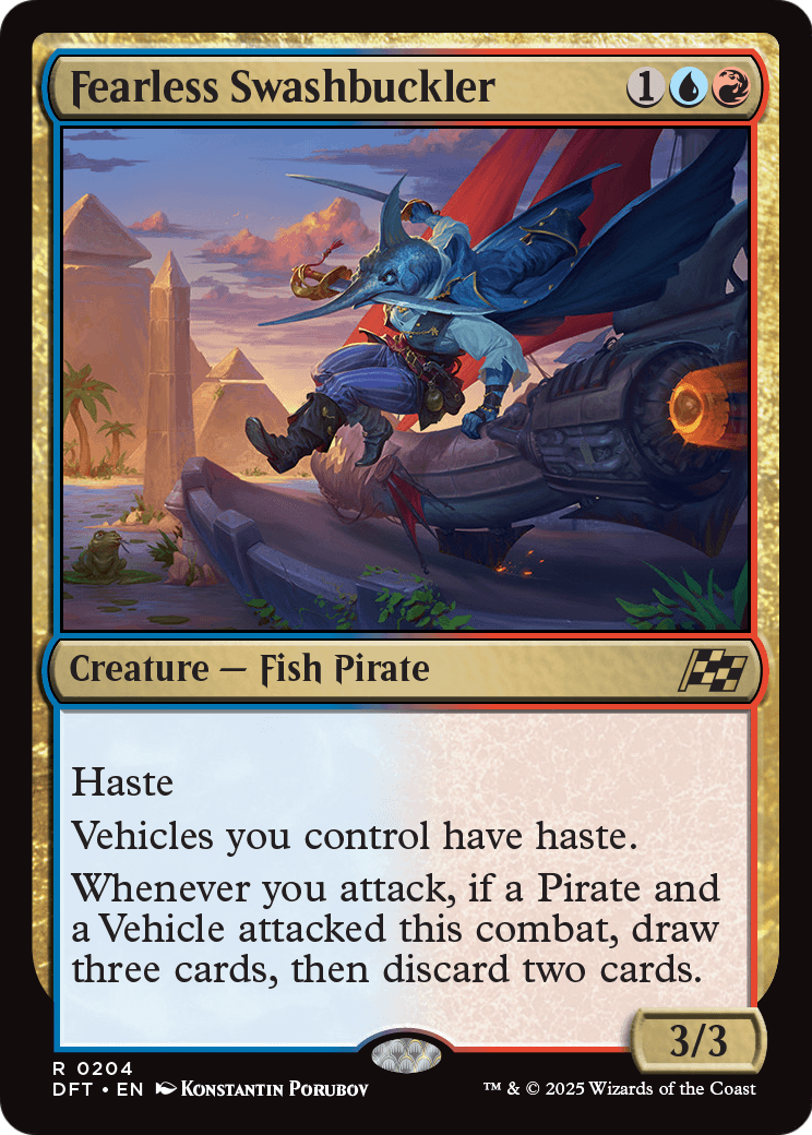 Fearless Swashbuckler (DFT-204) [Aetherdrift] Foil