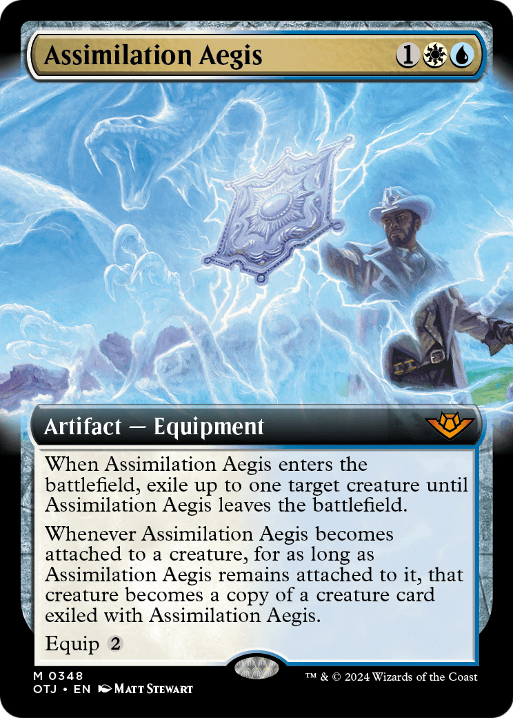 Assimilation Aegis (Extended Art) (OTJ-348) [Outlaws of Thunder Junction] Foil