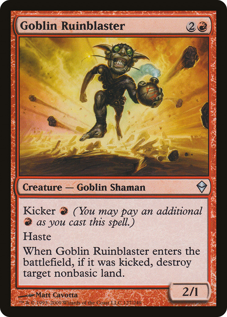 Goblin Ruinblaster (ZEN-127) [Zendikar] Foil