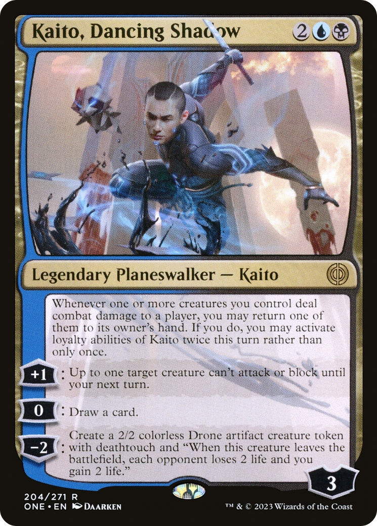 Kaito, Dancing Shadow (ONE-204) [Phyrexia: All Will Be One] Foil