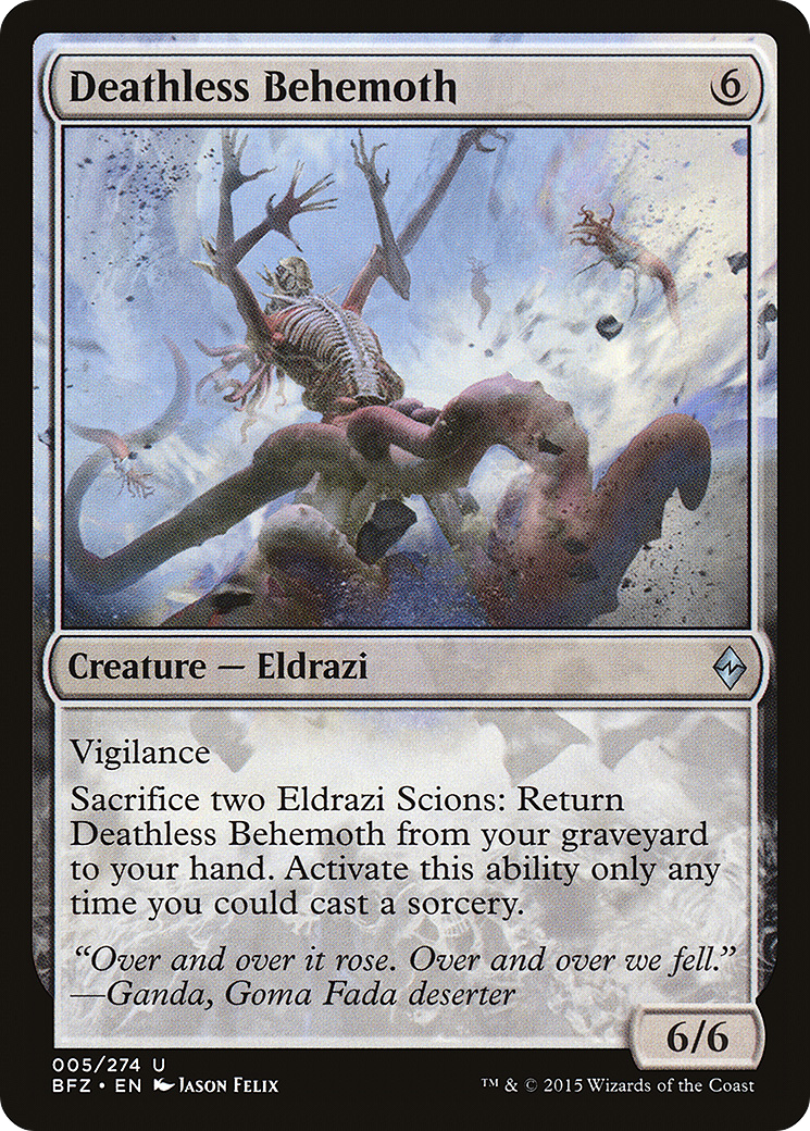Deathless Behemoth (BFZ-005) [Battle for Zendikar]