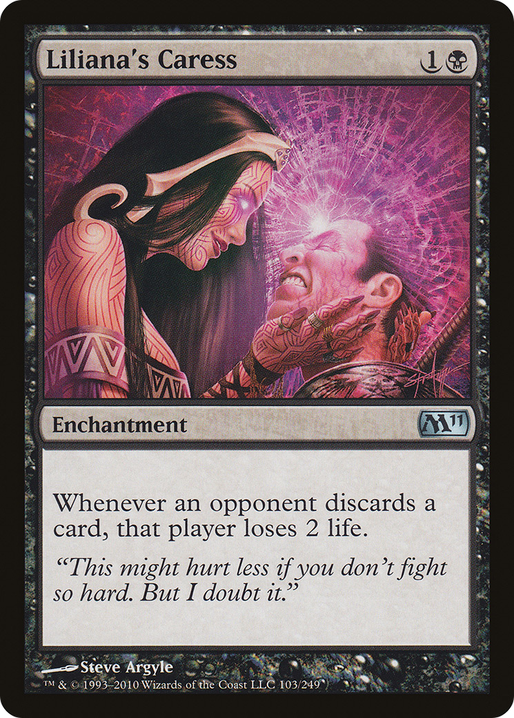 Liliana's Caress (M11-103) [Magic 2011] Foil