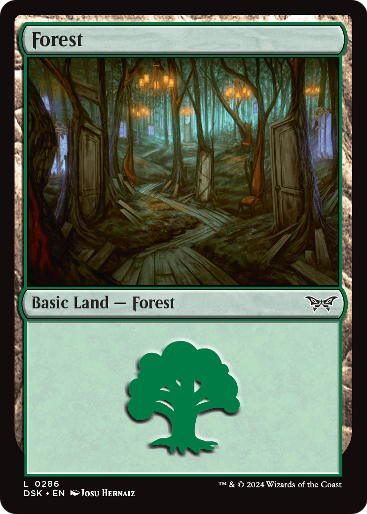 Forest (DSK-286) [Duskmourn: House of Horror] Foil