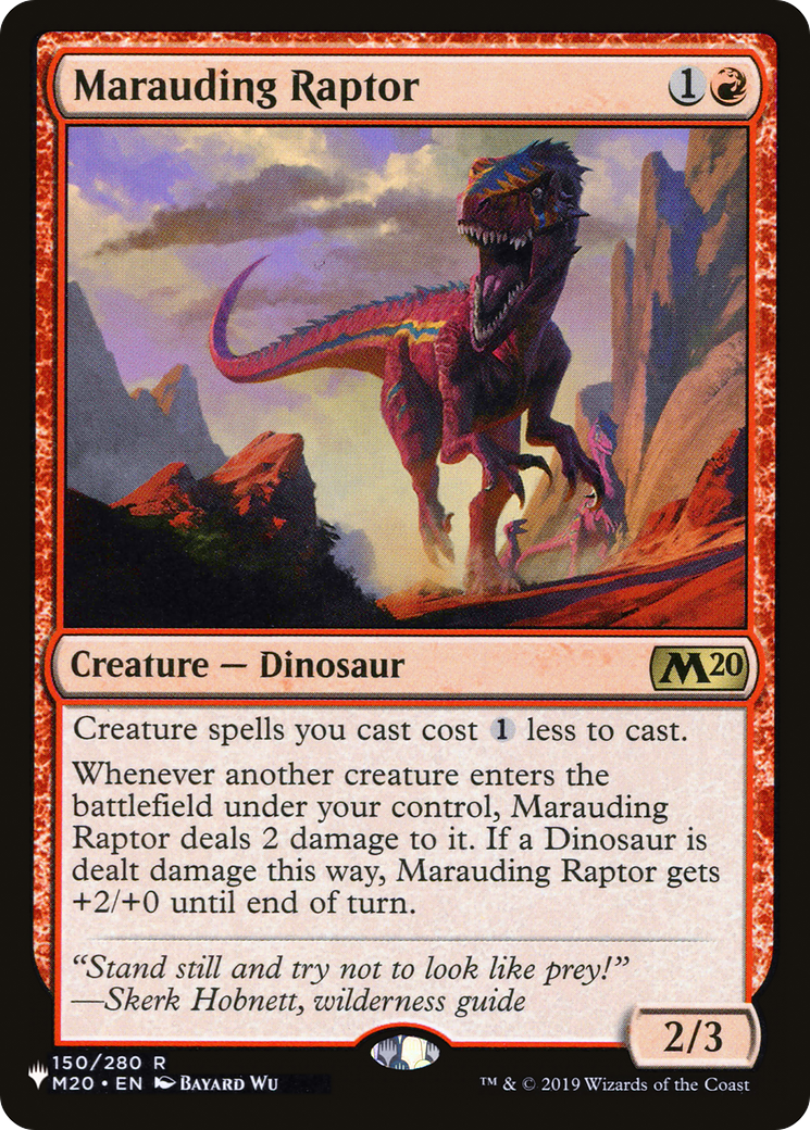 Marauding Raptor (LIST-M20-150) [The List]