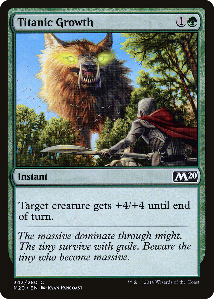 Titanic Growth (M20-343) [Core Set 2020]