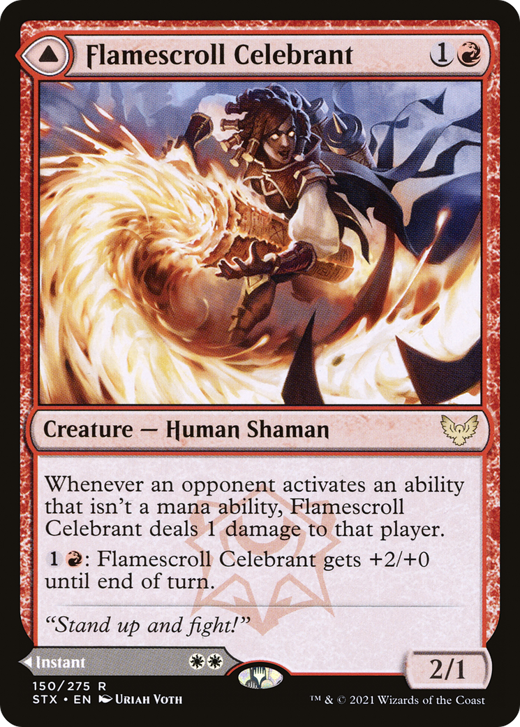 Flamescroll Celebrant (STX-150) [Strixhaven: School of Mages] Foil