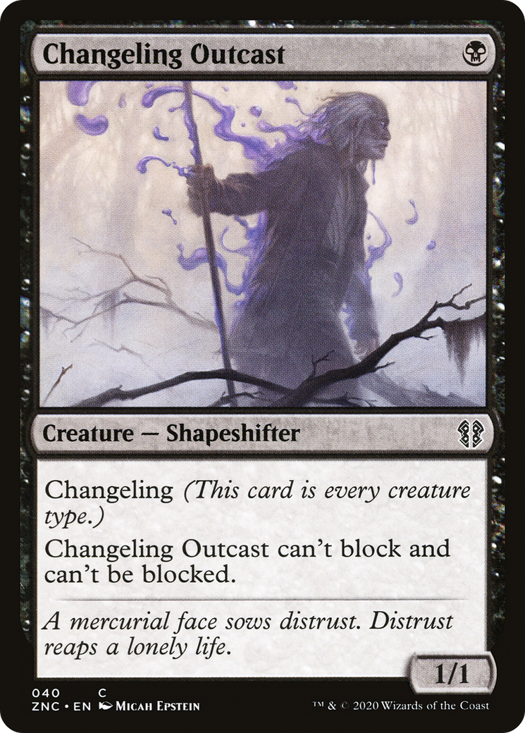 Changeling Outcast (ZNC-040) [Zendikar Rising Commander]