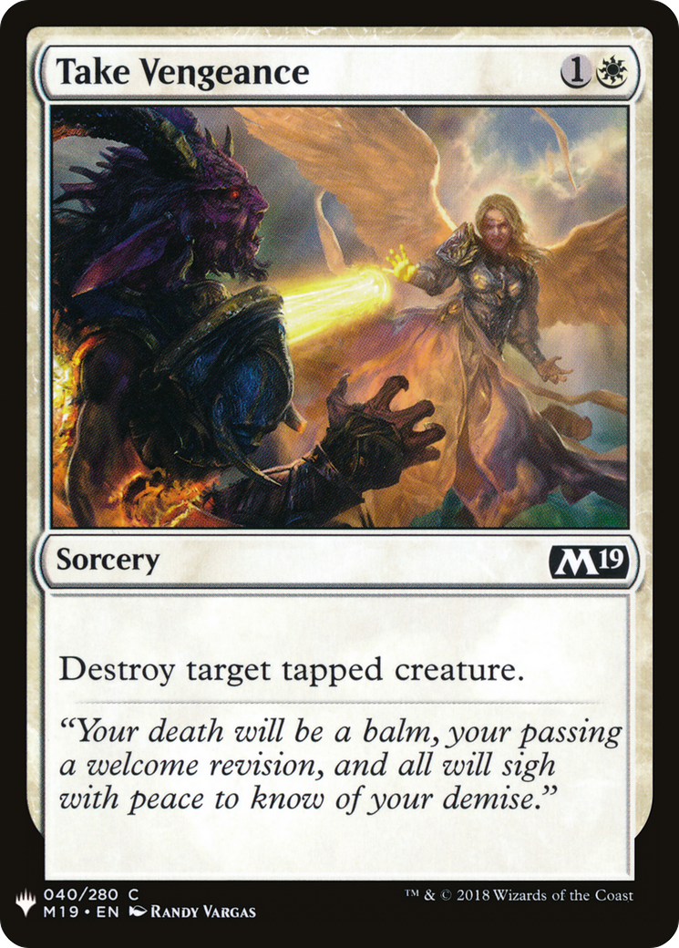 Take Vengeance (LIST-M19-40) [The List]