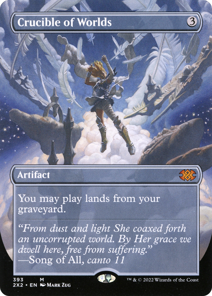 Crucible of Worlds (Borderless) (2X2-393) [Double Masters 2022] Foil
