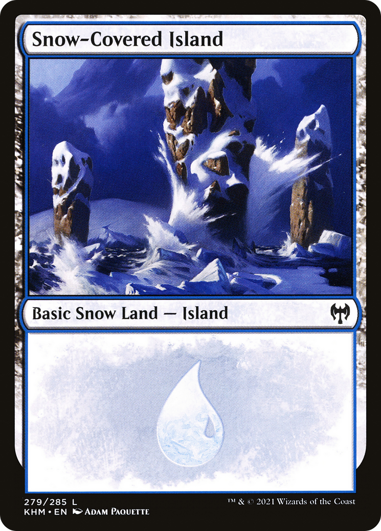 Snow-Covered Island (KHM-279) [Kaldheim] Foil