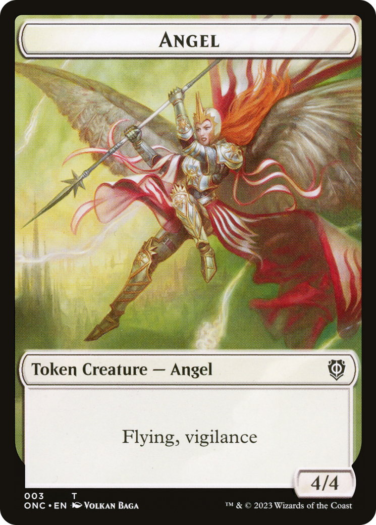 Angel (TONC-003) [Phyrexia: All Will Be One Commander Tokens]