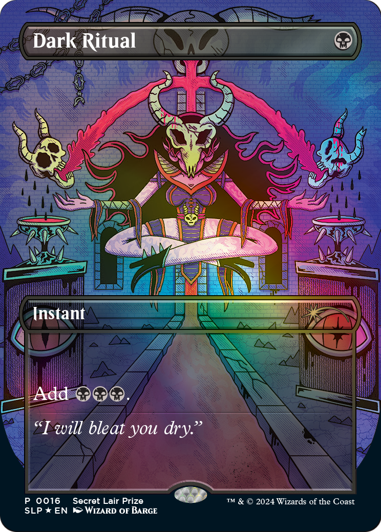 Dark Ritual (SLP-016) (Borderless) [Secret Lair Showdown] Foil