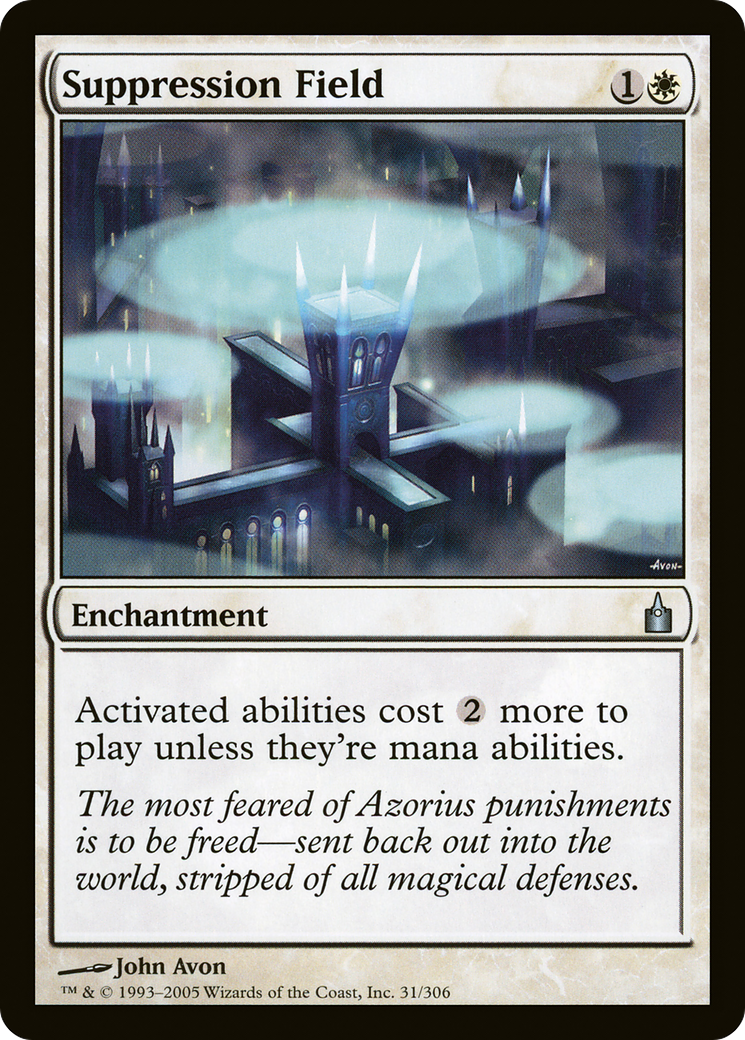 Suppression Field (RAV-031) [Ravnica: City of Guilds] Foil