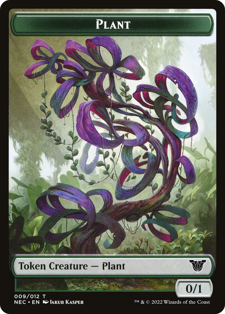 Plant (TNEC-009) [Neon Dynasty Commander Tokens]