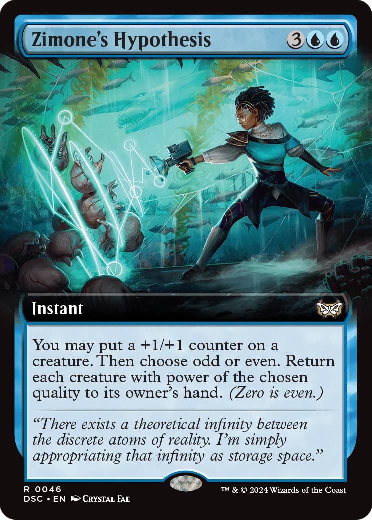 Zimone's Hypothesis (Extended Art) (DSC-046) [Duskmourn: House of Horror Commander]