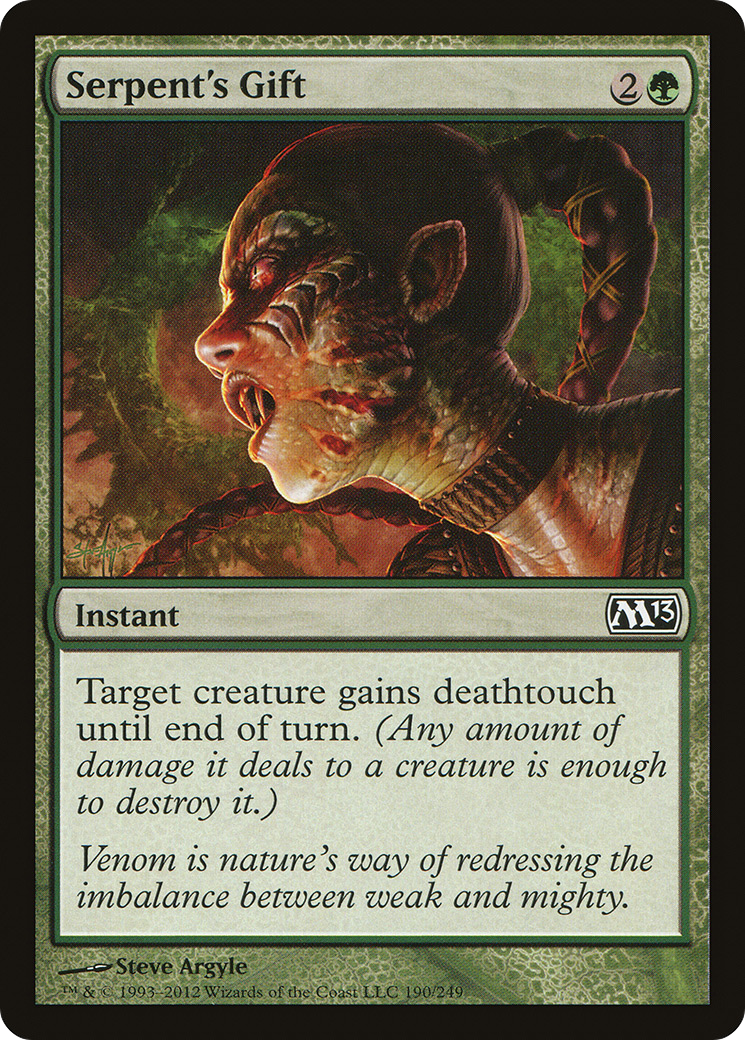 Serpent's Gift (M13-190) [Magic 2013] Foil