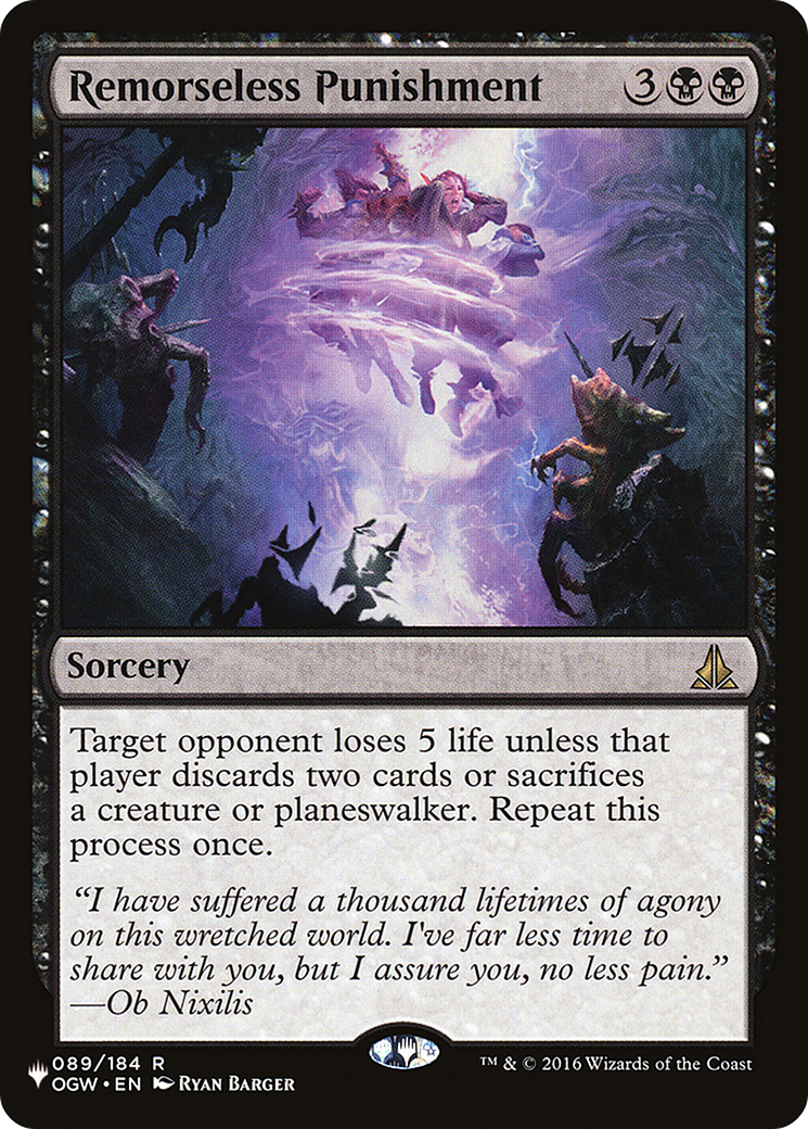 Remorseless Punishment (LIST-OGW-89) [The List]