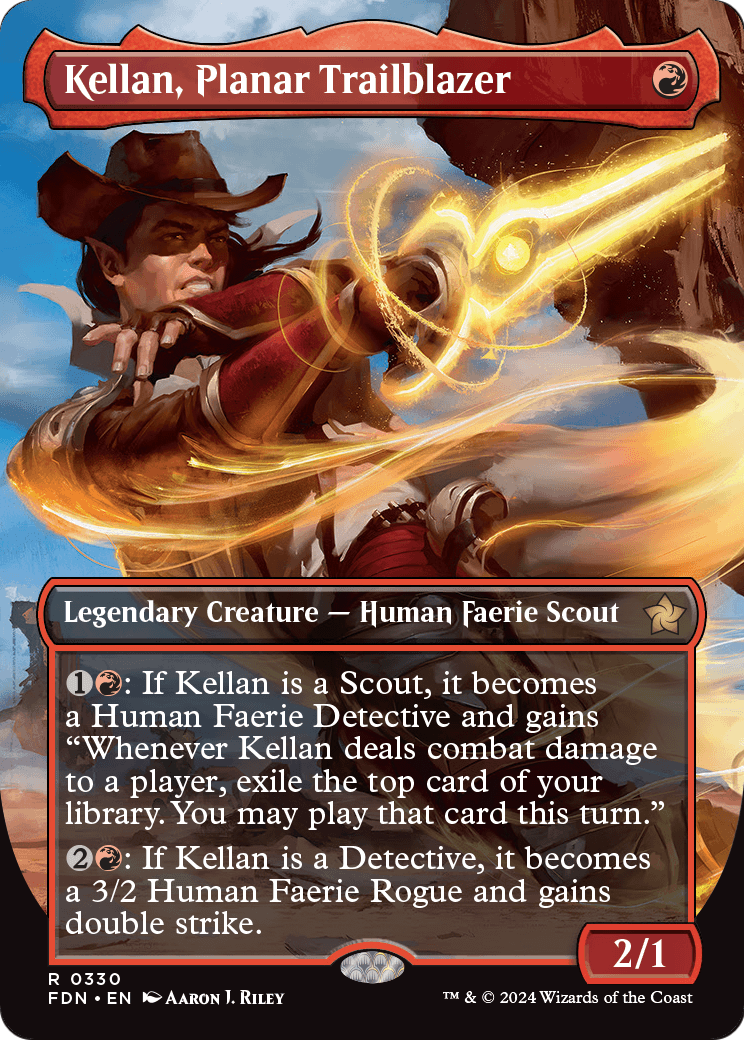 Kellan, Planar Trailblazer (Borderless) (FDN-330) [Foundations] Foil