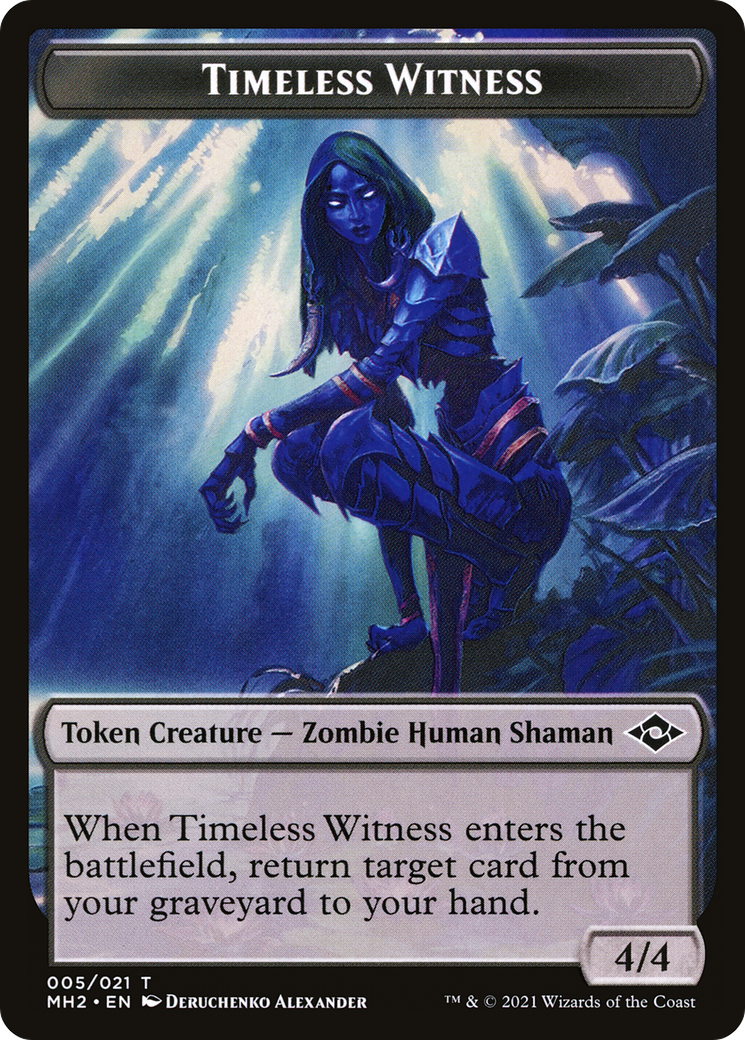 Timeless Witness Token (MH2-005) [Modern Horizons 2 Tokens] Foil
