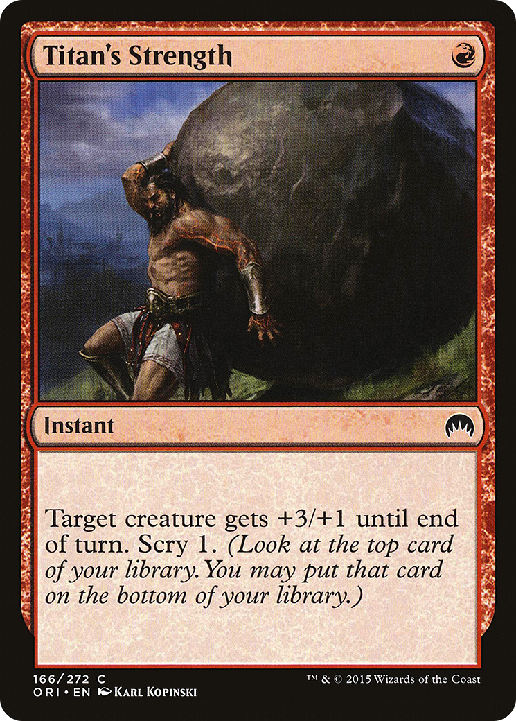 Titan's Strength (ORI-166) [Magic Origins] Foil