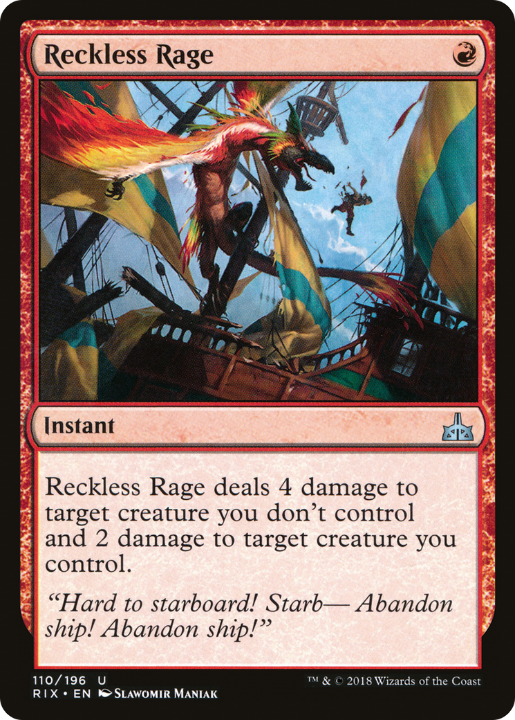 Reckless Rage (RIX-110) [Rivals of Ixalan]