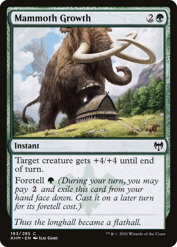 Mammoth Growth (KHM-183) [Kaldheim] Foil