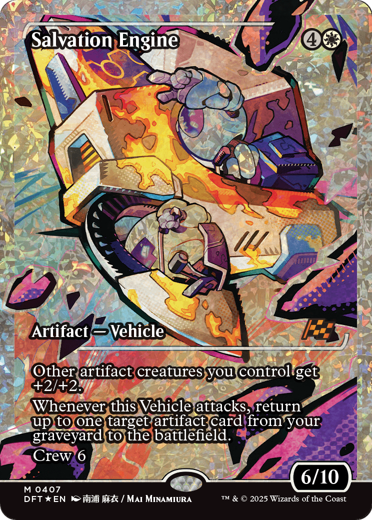 Salvation Engine (Showcase) (Fracture Foil) (DFT-407) [Aetherdrift] Foil