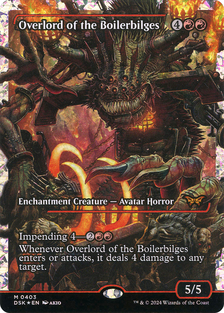Overlord of the Boilerbilges (Showcase) (Fracture Foil) (DSK-403) [Duskmourn: House of Horror] Foil