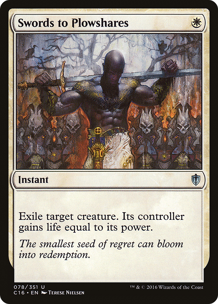 Swords to Plowshares (C16-078) [Commander 2016]