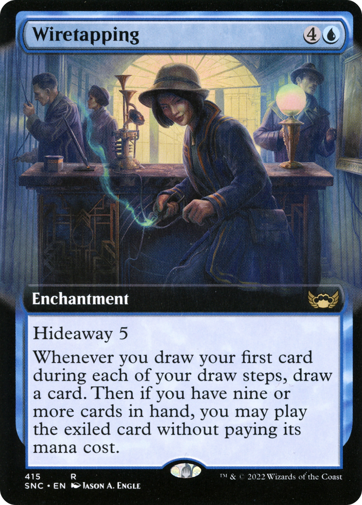 Wiretapping (Extended Art) (SNC-415) [Streets of New Capenna]