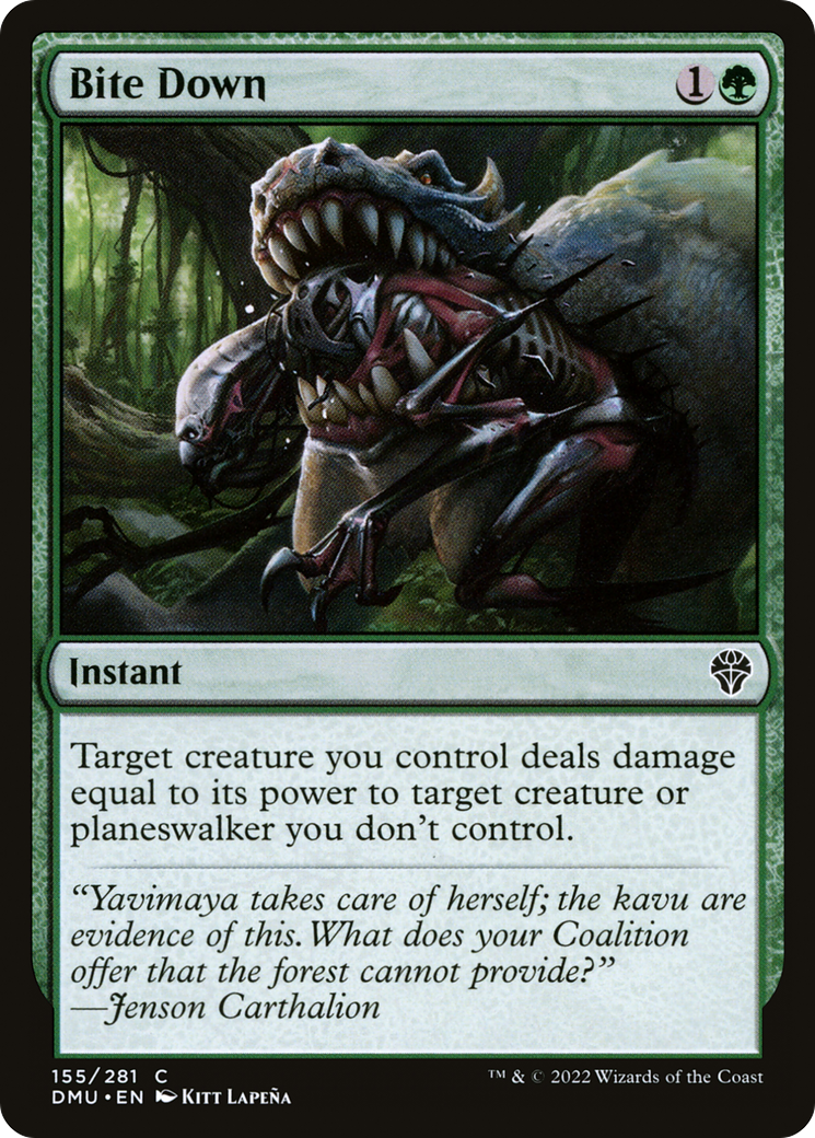 Bite Down (DMU-155) [Dominaria United] Foil