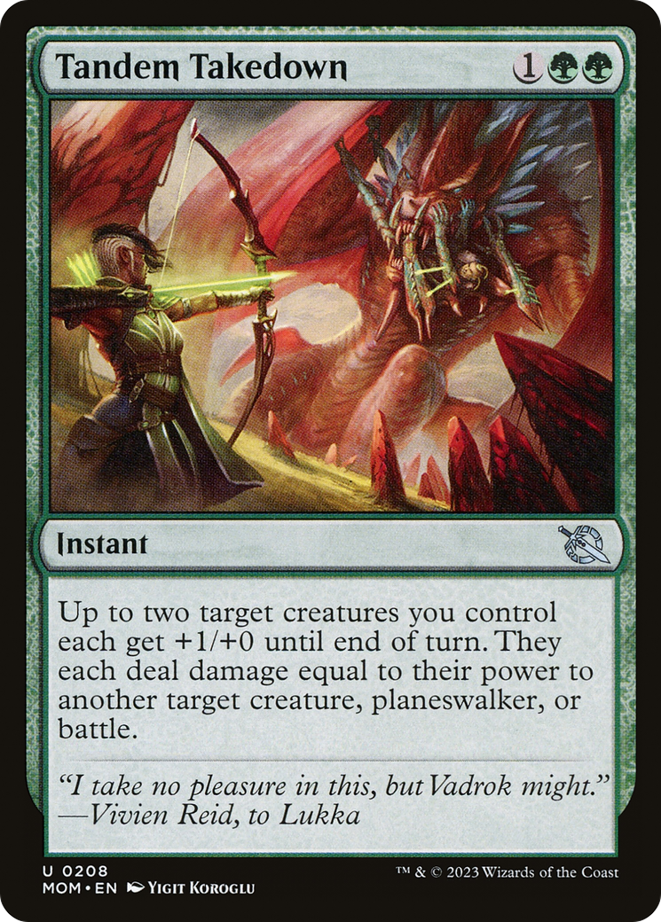 Tandem Takedown (MOM-208) [March of the Machine] Foil