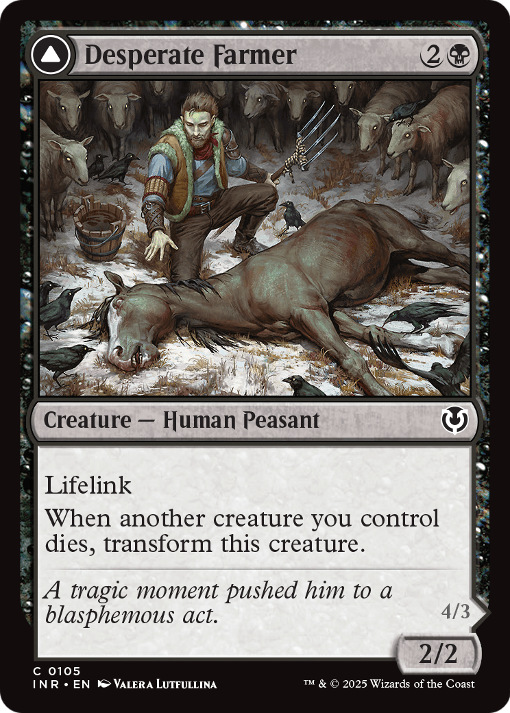 Desperate Farmer (INR-105) [Innistrad Remastered] Foil