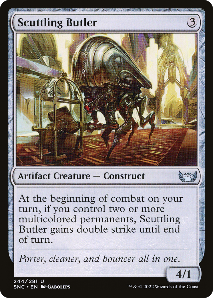 Scuttling Butler (SNC-244) [Streets of New Capenna] Foil